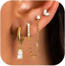 Pendientes de Acero Quirúrgico Hipoalergénicos JeweBella para Mujer