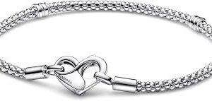 Pulsera PANDORA Moments Tachuelas Corazón para Mujer