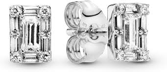 Pendientes Botón Mujer en Plata de Pandora