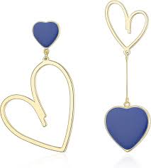 Pendientes Asimétricos de Corazón - Elegancia y Originalidad