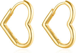 Jrêveinfini Pendientes Corazón Originales Hipoalergénicos