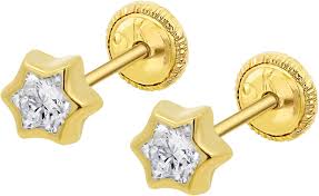 Pendientes Infantiles de Oro TIME ROAD - HIN00199