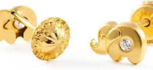 Pendientes Elefante Monde Petit T1814P - Elegancia para tu bebé