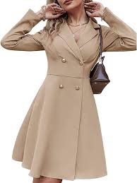 Vestido Elegante con Botonadura para Mujeres