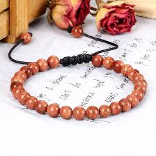 Pulsera de Piedras Naturales de Arenisca Ajustable