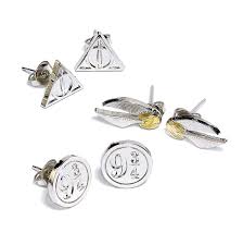 Pendientes Harry Potter Hallows Plataforma - Magia en tus Oídos