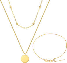 Cadenas de Inoxidable Premium para Mujer - Colgante Dorado Irresistible