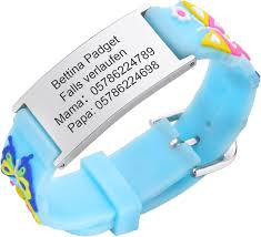 Pulsera de Emergencia para Niños con Número de Teléfono