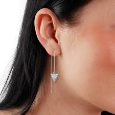 Pendientes Originales Mujer SilberDream GSO442W - Diseño Triangular Elegante