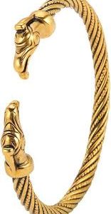 Pulsera Vikingo Inoxidable Tornillo Vintage - Estilo Único y Duradero