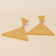 Pendientes Color Mostaza de Arcilla Polimérica - Elegancia y Estilo